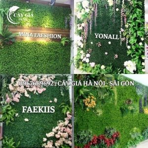 Thi công tường cây giả quán cà phê tại Đà Nẵng