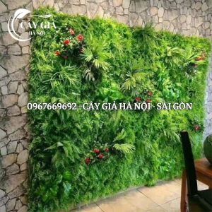 Thi công tường cây giả quán cà phê tại Đà Nẵng