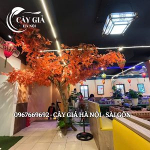 cây phong lá đỏ - thiết kế cây giả